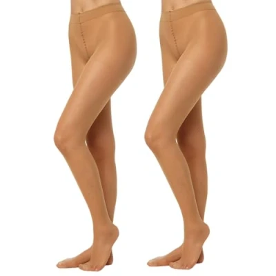 Immagine di Nur Die Fit in Form 40 Strumpfhose 2er Calzamaglia, Amber, 38 (Pacco da 2) Donna