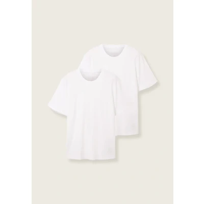 Immagine di TOM Tailor 2 PACK Tshirt basic, Uomo, Taglia: Small, White