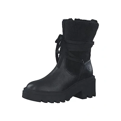 Immagine di Tamaris Stivaletti stringati, Donna, Taglia: 40, Black Finta pelle / tessuto