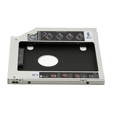 Immagine di Cablecc Supporto adattatore per un secondo disco rigido SATA da 9,5 mm, caddy hard disk inserire nello spazio del lettore CD e DVD dei computer portatili