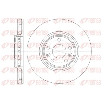 Immagine di REMSA 61345.10 Disco freno Assale anteriore 319,8, 319,8 28 5 ventilato RENAULT: Clio 4, MEGANE 3 Grandtour, SCENIC