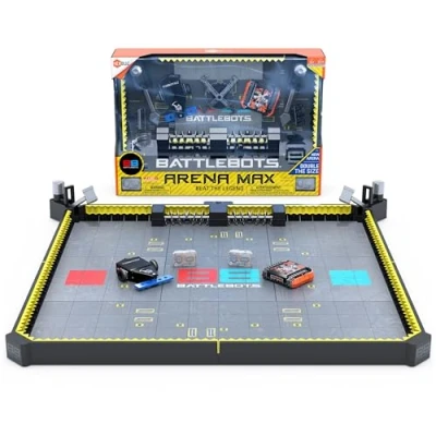 Immagine di HEXBUG BattleBots Arena Max, Robot Giocattolo telecomandato per Bambini con Oltre 30 Pezzi, Giocattoli STEM Ragazzi e Ragazze dagli 8 Anni in su, batterie Incluse