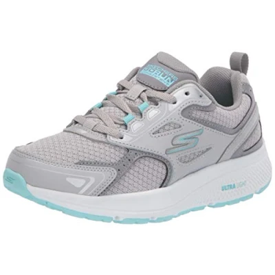 Immagine di Skechers Go Run Consistent Sneaker, Scarpe da Ginnastica Donna, Turchese Grigio, 35 EU