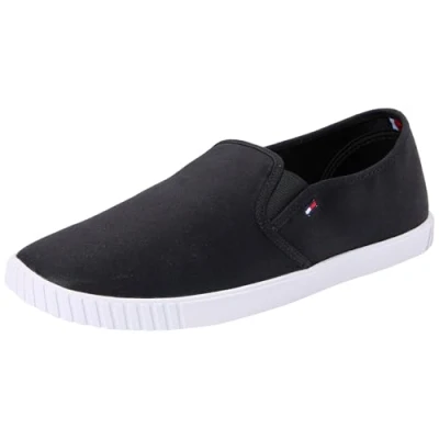 Immagine di Tommy Hilfiger Scarpe Donna Canvas Slip On Sneaker Slipper, Nero (Black), 39