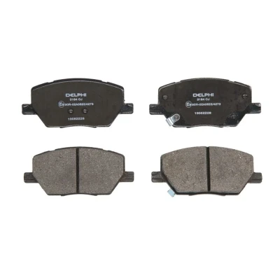 Immagine di DELPHI LP3184 Kit pastiglie freno con segnalatore acustico usura lamierino anticigolío senza accessori JEEP: Compass, Renegade SUV, FIAT: 500X