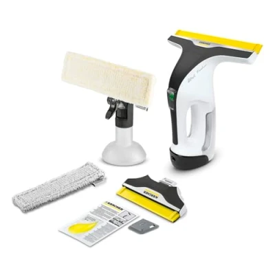 Immagine di Kärcher Lavavetri a batteria WV 7 Signature Line, Autonomia fino 100 min, Display LED, 2 bocchette, Flacone spray + Panni in microfibra, Detergente 20 ml di concentrato per finestre