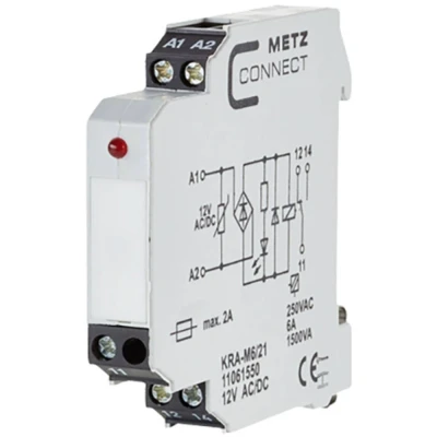 Immagine di Modulo daccoppiamento; 12, 12 V/AC, V/DC (max) 1 scambio Metz Connect 11061550 pz.