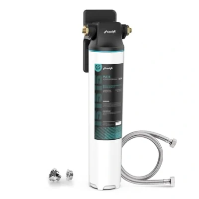 Immagine di Frizzlife SW15 Sistema de filtro agua para debajo del fregadero, certificado NSF/ANSI 53 y 42, reduce el 99,99% plomo, cloro, mal sabor olor, conexión directa, 8 000 galones, 0,5 micras