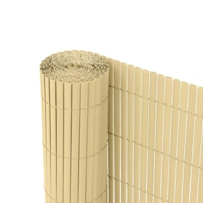 Immagine di Ribelli Canniccio PVC Recinzione recinto Balcone frangivento, colorazione:bambù, Distanza:5 Metri, rialzamento:140 cm
