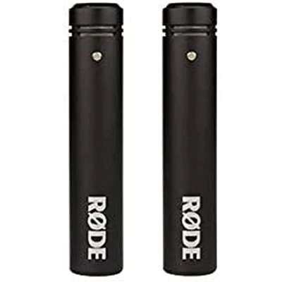 Immagine di RØDE M5 Microfono a Condensatore da ½&quot; Compatto Diaframma Piccolo (Coppia Abbinata) per Produzione Musicale e Registrazione di Strumenti
