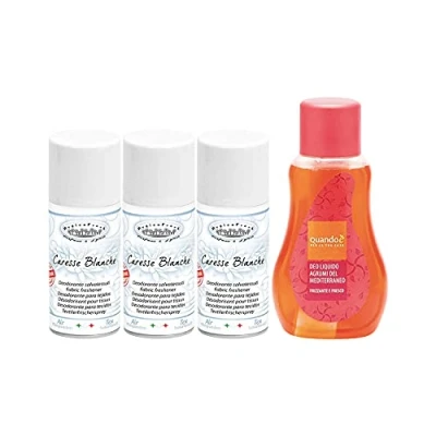 Immagine di YESHI Set 3PZ Deodorante SALVATESSUTI Caresse Blanche 150ML+ Liquido 375ML