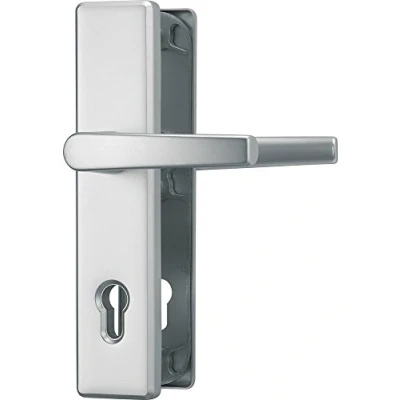 Immagine di ABUS 210358 raccordo di protezione porta HLS 214DD F1, con maniglia su entrambi i lati, alluminio 21035 (l&#039;imballaggio può variare)