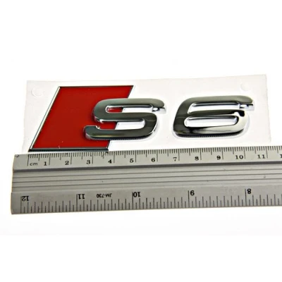 Immagine di Audi Originale Scritta S6 A6 Tuning Emblema Cromato Portellone Posteriore Tipo Segno