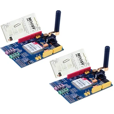 Immagine di 2pcs SIM900 GPRS/gsm Shield Development Board Quad Band Module with Antenna + gift