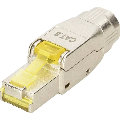 Immagine di Digitus Spina per connessione di campo Cat.8.1, schermata, vite in metallo e cappuccio antipolvere (Connettore del cavo rete), Accessori rete