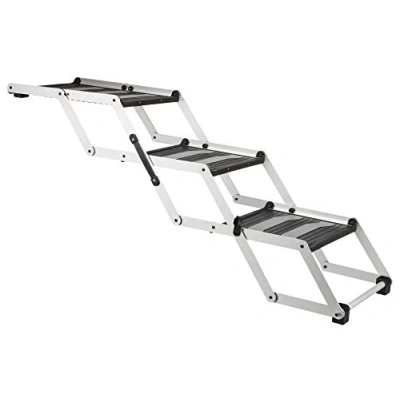 Immagine di Trixie Scalini pieghevoli a 3 gradini, in alluminio/plastica/TPR, larghezza 37 cm/altezza fino 57 cm/DE
