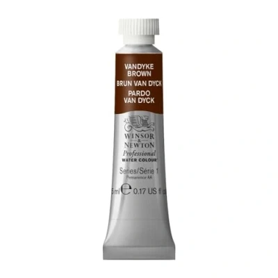 Immagine di Winsor &amp; Newton Professional Vernici ad acquerello, vivaci e resistenti alla luce, pigmenti per artisti, TUBO 5 ML, colore: Bruno Van Dyck