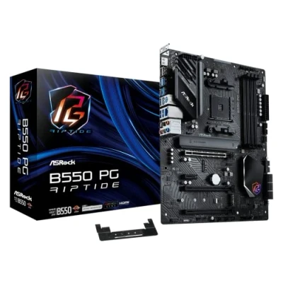 Immagine di ASRock B550 PG Riptide Mainboard Attacco (PC) AMD AM4 Fattore di forma (dettagli) ATX Chipset della scheda madre AMD®