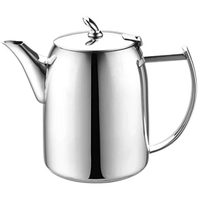 Immagine di Café Olé CHC 032 Chatsworth Caffettiera con coperchio unico in acciaio inox 18/10 di alta qualità, lucidatura, 0,9 l, per cucinare e preparare il caffè, senza gocciolamenti,
