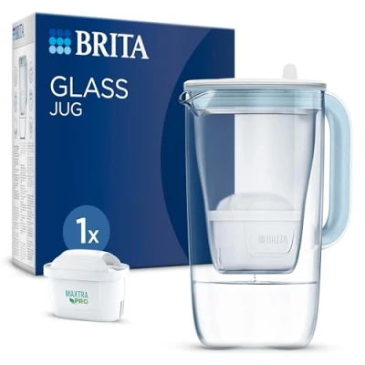 Immagine di Brita 1050449 caraffa filtrante in vetro per l&#039;acqua + filtro maxtra pro one led