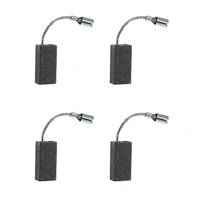 Immagine di eMagTech 2 paia di spazzole in carbonio 5 x 8 15 mm con taglio automatico compatibili tagliasiepi elettrico QUICAST 600W GHT GHT600A1 accessori per utensili elettrici
