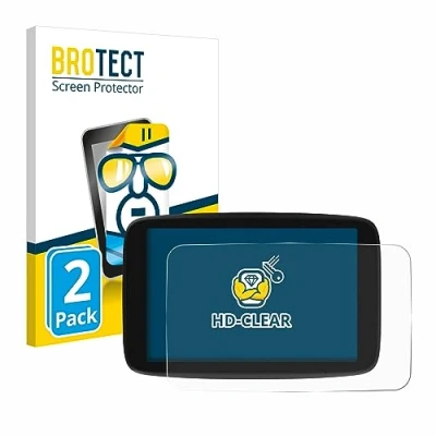 Immagine di brotect Pellicola Protettiva per TomTom Go Navigator 6 PKW Navigationsgerät Protezione Schermo (2 Pezzi) [Trasparente, Anti Impronte]