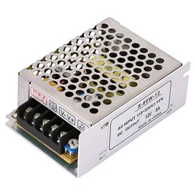 Immagine di DC 12V Convertitore di tensione universale Alimentatore con interruttore regolato AC 100V 240V 5A 60W per LED