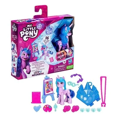Immagine di My Little Pony Giocattolo Make Your Mark, Cutie Mark Magic, Izzy Moonbow, Zoccolo sul Cuore da 7,5 cm, per Bambini e Bambine dai 5 Anni in su