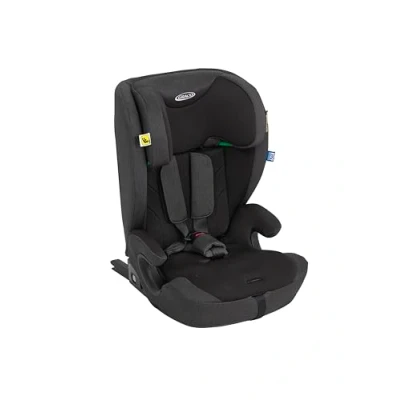 Immagine di Graco Energi™ i Size R129 Seggiolino auto 2 in 1 Rialzo con schienale ISOFIX e Top Tether, da 76 a 150cm (15 mesi fino circa 12 anni), colore Midnight