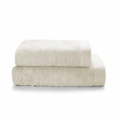 Immagine di SWEET HOME Asciugamani Bagno Viso e Bidet in Spugna di Cotone Certificato OEKO TEX Filati Riciclati, Set con Asciugamano 50x100 Ospite 40x50 Morbido, Assorbente Resistente