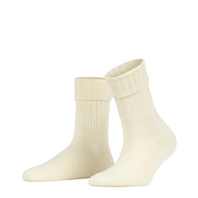 Immagine di FALKE Striggings Rib W SO lana tinta unita 1 paio, Calzini Donna, Bianco (Woolwhite 2069), 39 42