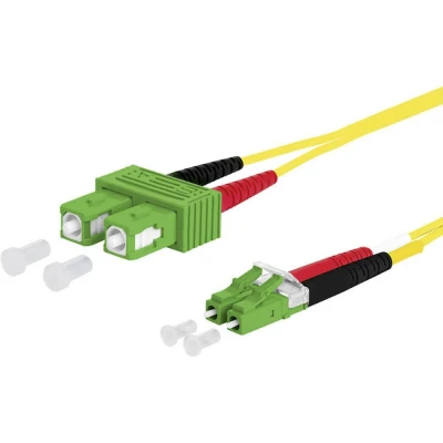 Immagine di Cavo Metz Connect 151P1EAJA10E Fibra ottica [2x Spina APC SC 2x LC] 9/125 µ Singlemode OS2 1.00 m
