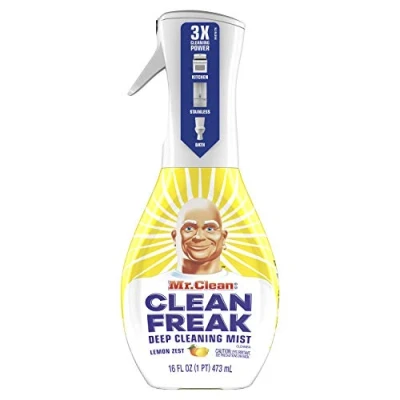 Immagine di Mr. Clean, Clean Freak Deep Cleaning Mist Multi Surface Spray, Lemon Zest Scent Starter Kit 1 account, 16 fl oz