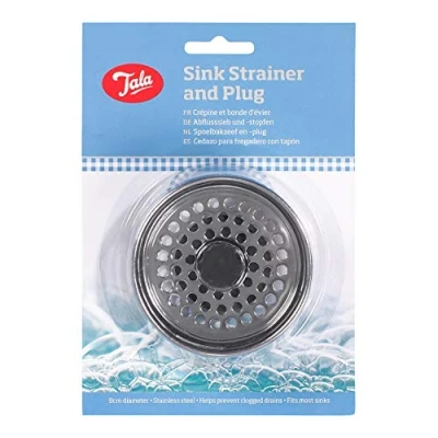 Immagine di Tala Filtro per lavello in Acciaio Inox, Inossidabile, Argento, 8.1 x 4 cm