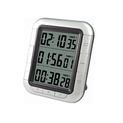 Immagine di TechnoLine KT 300 Timer da Cucina Digitale, Argento, 10.3x2x12.1 cm