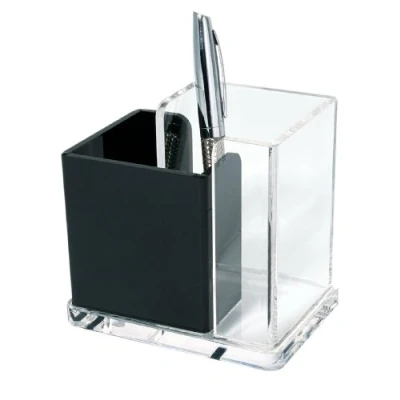 Immagine di Wedo 0606001 Exclusive Portaoggetti in Acrilico, Trasparente/Nero
