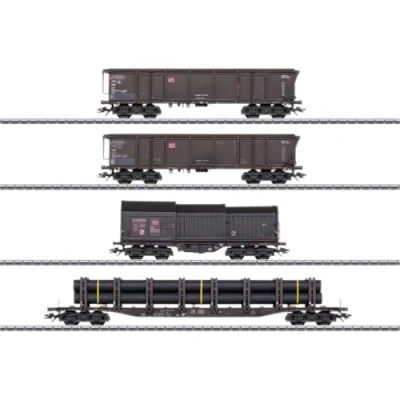 Immagine di Märklin 46915 Kit di 4 vagoni merci H0 DB AG, MHI