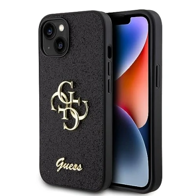 Immagine di GUESS GUHCP15SHG4SGK Custodia rigida per iPhone 15 6.1&quot;, colore: Nero