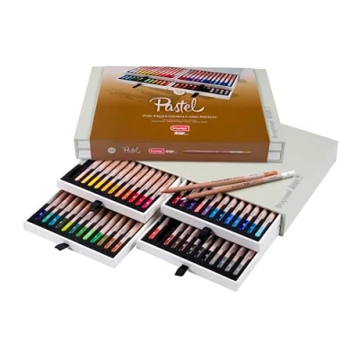 Immagine di Bruynzeel Design Professional Pastel Pencil Set di 48 colori in Box Matite artistiche per disegnare, disegnare e colorare