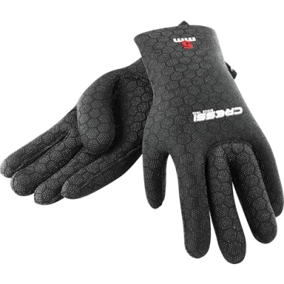 Immagine di Cressi High Stretch Gloves, Guanti in Neoprene Elastico 3.5 mm per Apnea e Immersioni, Unisex Adulto, Nero/Rosso, XL