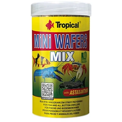 Immagine di Tropical Mini WAFERS Mix 250ml / 138g per Pesci e Animali in Generale Che vivono sul Fondo