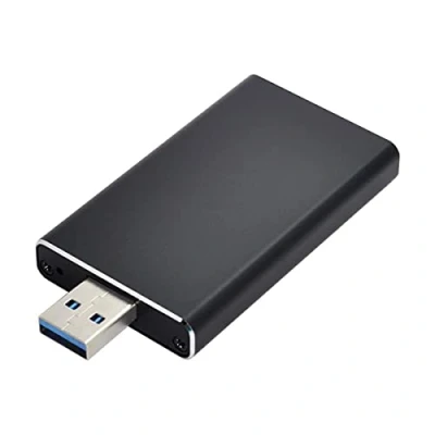 Immagine di Cablecc, scheda adattatore esterna da mini PCI E mSATA a USB 3.0 SSD PCBA con alloggiamento