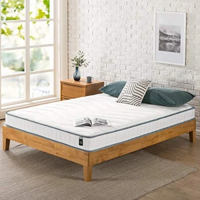 Immagine di Zinus materasso 140 x 190 cm, altezza 15 rigido in memory foam e molle insacchettate, ibrido