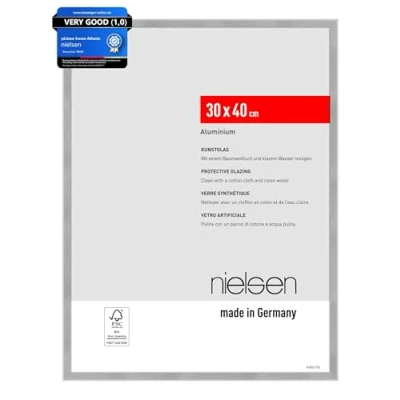 Immagine di nielsen cornice in alluminio Atlanta, 30x40 cm, Struttura argento opaco