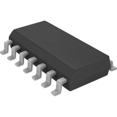 Immagine di STMicroelectronics LM339D IC lineare Comparatore Uso generale CMOS, DTL, ECL, MOS, Collettore aperto, TTL SO 14
