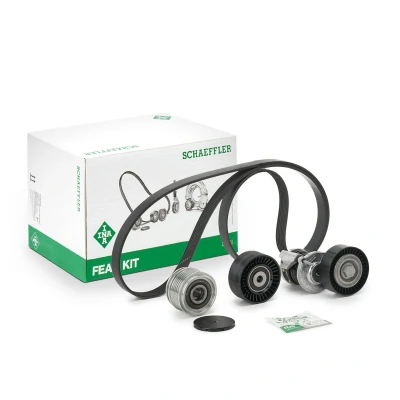 Immagine di INA 529 0467 20 Kit cinghie Poly V con puleggia a ruota libera AUDI: A4 B6 Avant, B7 Sedan