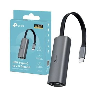 Immagine di TP Link UE302C Adattatore Ethernet USB C a 2.5 Gigabit Ethernet, Plug &amp; Play, Design Compatto e Portatile, Windows 11/10/8.1/8/7, MAC OS, iPadOS,Chrome Linux OS iOS