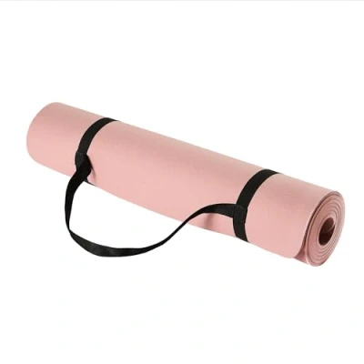 Immagine di Amazon Basics Tappetino per fitness e yoga con tracolla, in TPE spesso 0.6 cm, Rosa