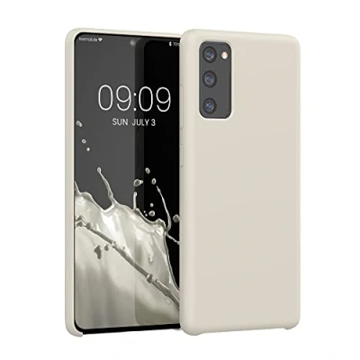 Immagine di kwmobile Cover per Samsung Galaxy S20 FE Custodia Back Case Smartphone in Silicone TPU Protezione Gommata crema matt