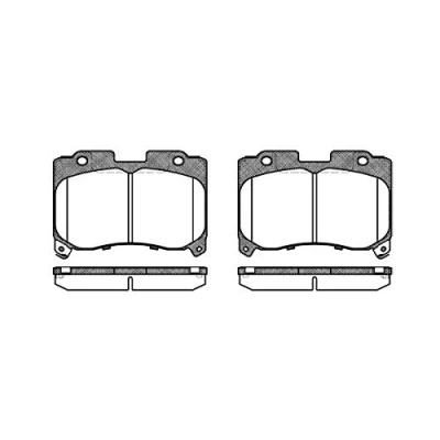 Immagine di REMSA 0474.04 Kit pastiglie freno Assale anteriore con contatto segnalazione usura foglio adesivo accessori TOYOTA: Celica VI Coupe, Supra IV